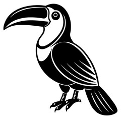 toucan silhouette vector illustration svg file