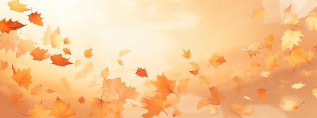 Fall is in the air, leaves swirling and flying in the sky
