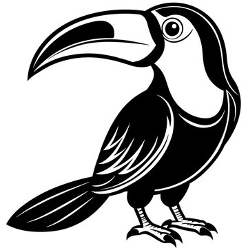 recommend clip art: toucan silhouette vector illustration svg file