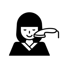 acne removal icon. black fill icon