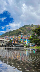 Medellin, Antioquia - Colombia. April 4, 2024. The UVA of the Armonia, the largest mural in the city. © Luis Echeverri Urrea