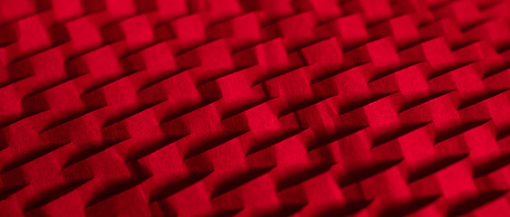 red diamond mesh background, three dimensional texture