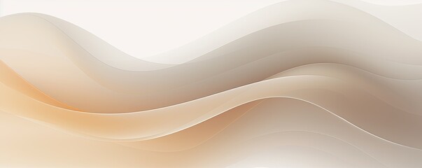 Beige gray white gradient abstract curve wave wavy line background for creative project or design backdrop background