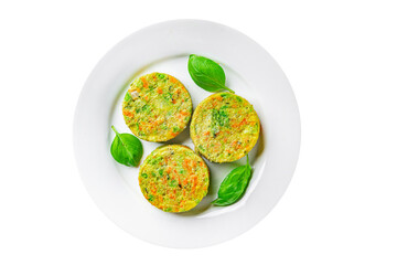 vegetable cutlet carrot, broccoli, potatoes, onion fresh vegetarian vegan food tasty healthy eating meal food snack on the table copy space food background rustic top view