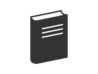 Vector illustration of a library theme icon with book