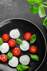 caprese salad mozzarella, tomato, basil fresh food tasty healthy eating cooking appetizer meal food...