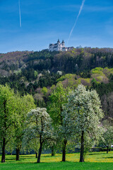 View on the Basilica of Sonntagsberg near Waidhofen, Austria