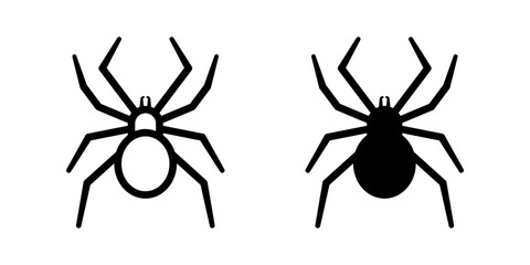 Spider icon. flat illustration of vector icon for web