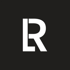 L.R Letter logo