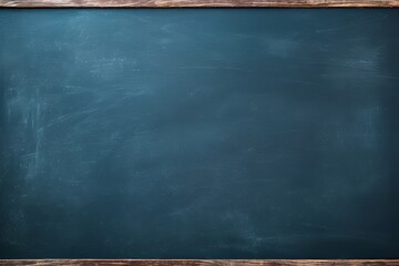 Blue blackboard or chalkboard background with texture of chalk school education board concept, dark wall backdrop or learning concept with copy space blank for design photo text or product - obrazy, fototapety, plakaty