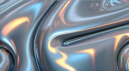 Liquid metallic texture, backdrop for web promotion. 
 Close up texture of liquid shiny metal in silver gray color with highlights and shimmers. 