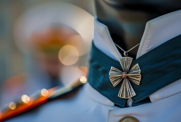 military medals on a uniform
