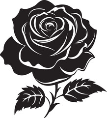 Rose Silhouette Vector