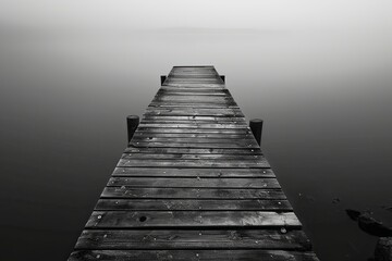 Obraz premium An abstract landscape shot in black and white.