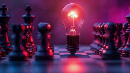 Light Bulb on Chess Board