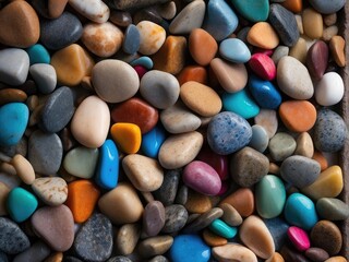 Fototapeta na wymiar colorful stones background
