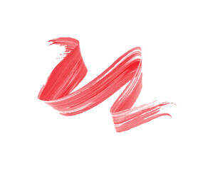 abstract Red brush white background art paint pattern ink texture watercolor.
