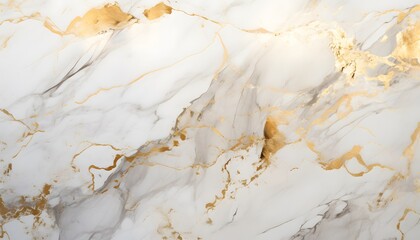 Gold and white marble background