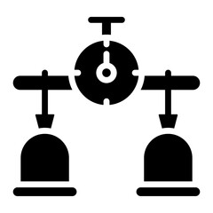 Obraz premium Dollar inside stopwatch, icon of time is money