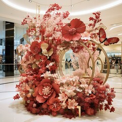 floral chinese new year decoration