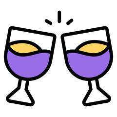 Editable design icon of cheers


