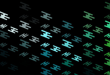 Dark Blue, Green vector texture with colorful lines.