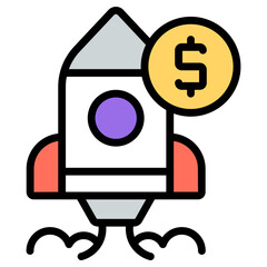 Modern design icon of startup 

