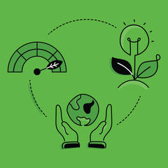 Natural Solutions Advocate. Nature Based Solutions Icon. Embrace nature based solutions with the icon, symbolizing innovative approaches rooted in natural processes for sustainable problem solving.