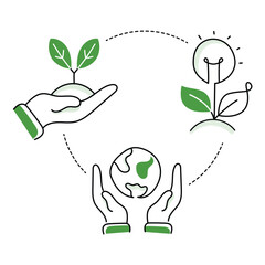 Natural Solutions Advocate. Nature Based Solutions Icon. Embrace nature based solutions with the icon, symbolizing innovative approaches rooted in natural processes for sustainable problem solving.