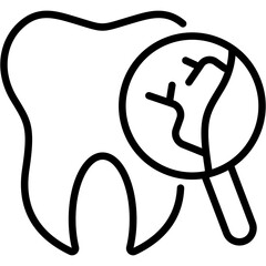 Cracked Tooth Icon