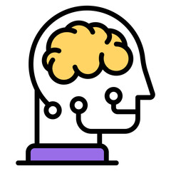 Modern design icon of brain

