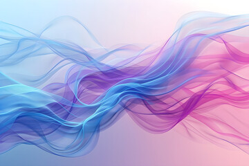 Abstract background with colored lines and waves in blue and pink colors, suitable for IBS awareness month campaign materials. - obrazy, fototapety, plakaty