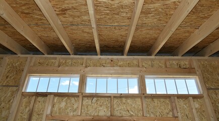 Fototapeta premium Transom Windows in a Wall