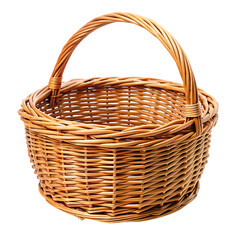 Obraz premium traditional wicker basket isolated