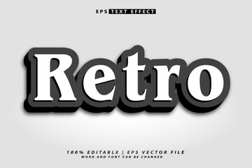 text effect illustrator vintage font design