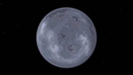 惑星と宇宙空間　3DCGレンダリング