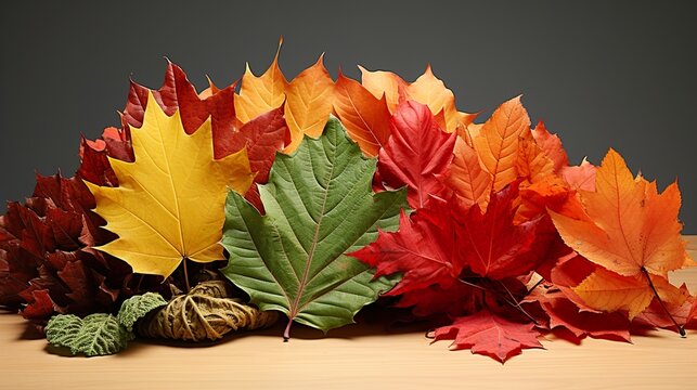 red autumn leaves  high definition(hd) photographic creative image