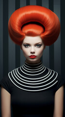 portrait of a woman with red hair