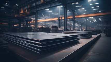 Steel Plate Production in a Contemporary Manufacturing Facility