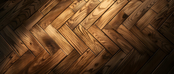 A wooden floor with a checkered pattern. The checkered pattern is made up of many small squares - Powered by Adobe
