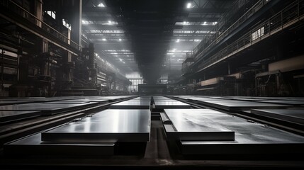 Steel Plate Production in a Contemporary Manufacturing Facility