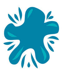 blue and white tattoo cream ilustration splash water