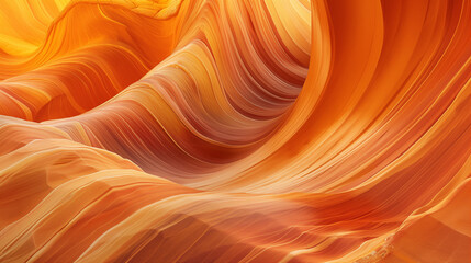 panoramic sandstone rock formations lines and waves in bright colors.