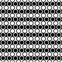 Seamless Intersecting Geometric Circle Pattern Background - 779236811