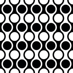 Seamless Intersecting Geometric Circle Pattern Background - 779236821