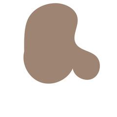 Natural colour abstract shapes decor