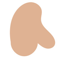 Natural colour abstract shapes decor