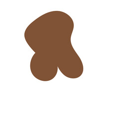 Natural colour abstract shapes decor