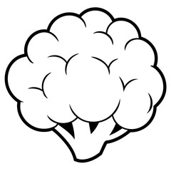 illustration of a head of a bROKOLI
