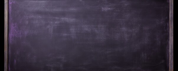 Obraz na płótnie Canvas Lavender blackboard or chalkboard background with texture of chalk school education board concept, dark wall backdrop or learning concept with copy space blank for design photo text or product